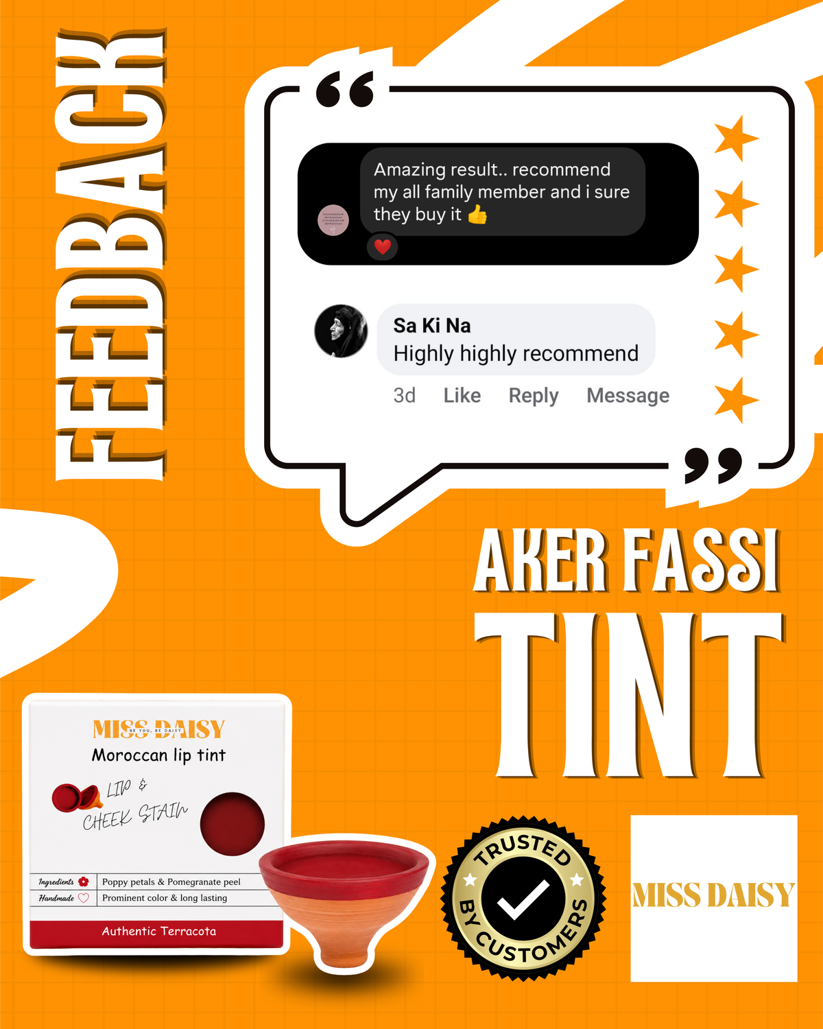 Aker Fassi Moroccan Clay Pot | Tint For Lips And Cheeks