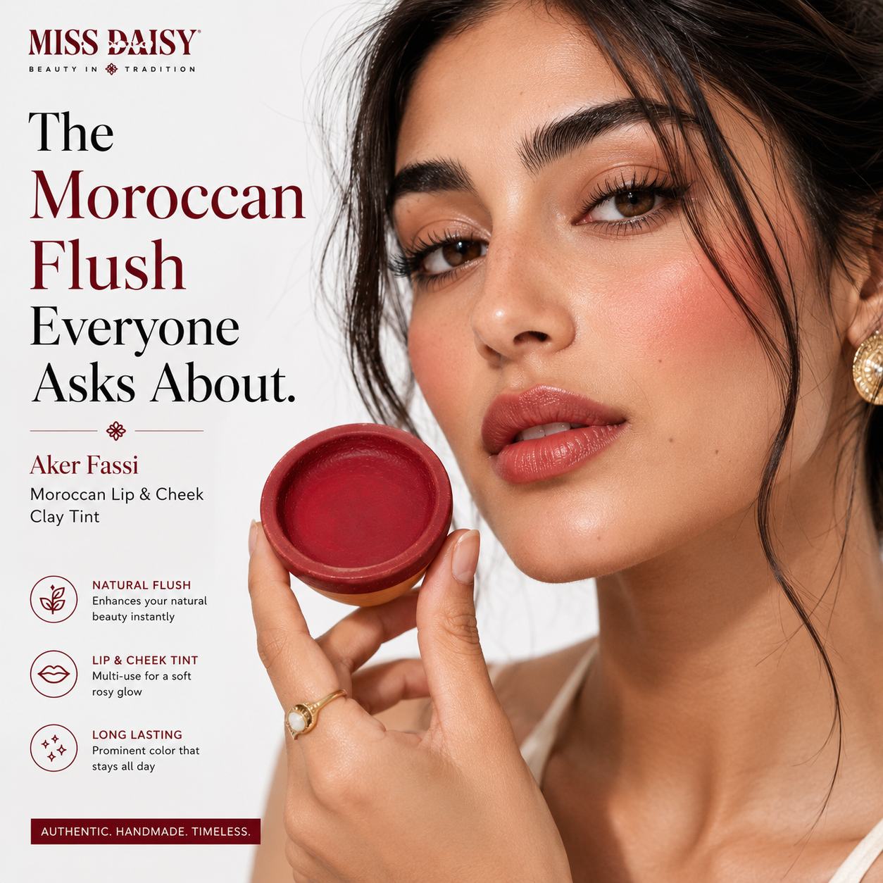 Aker Fassi Moroccan Lip and Cheek Clay Pot